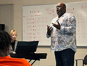 Singer Morris Robinson & pianist Carol Walker